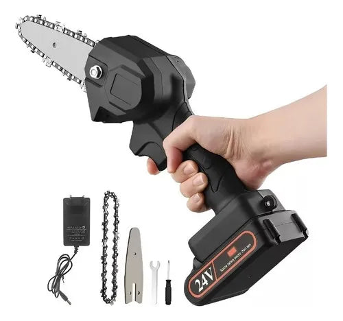 Mini Motosierra de Mano PowerTap Inalámbrica Recargable
